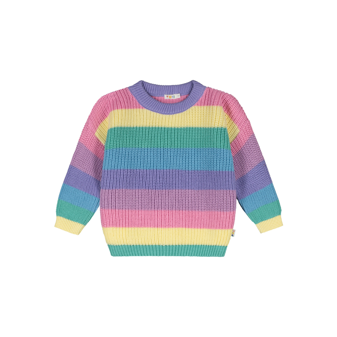 Strickpullover YUKI gestreift -  rainbow