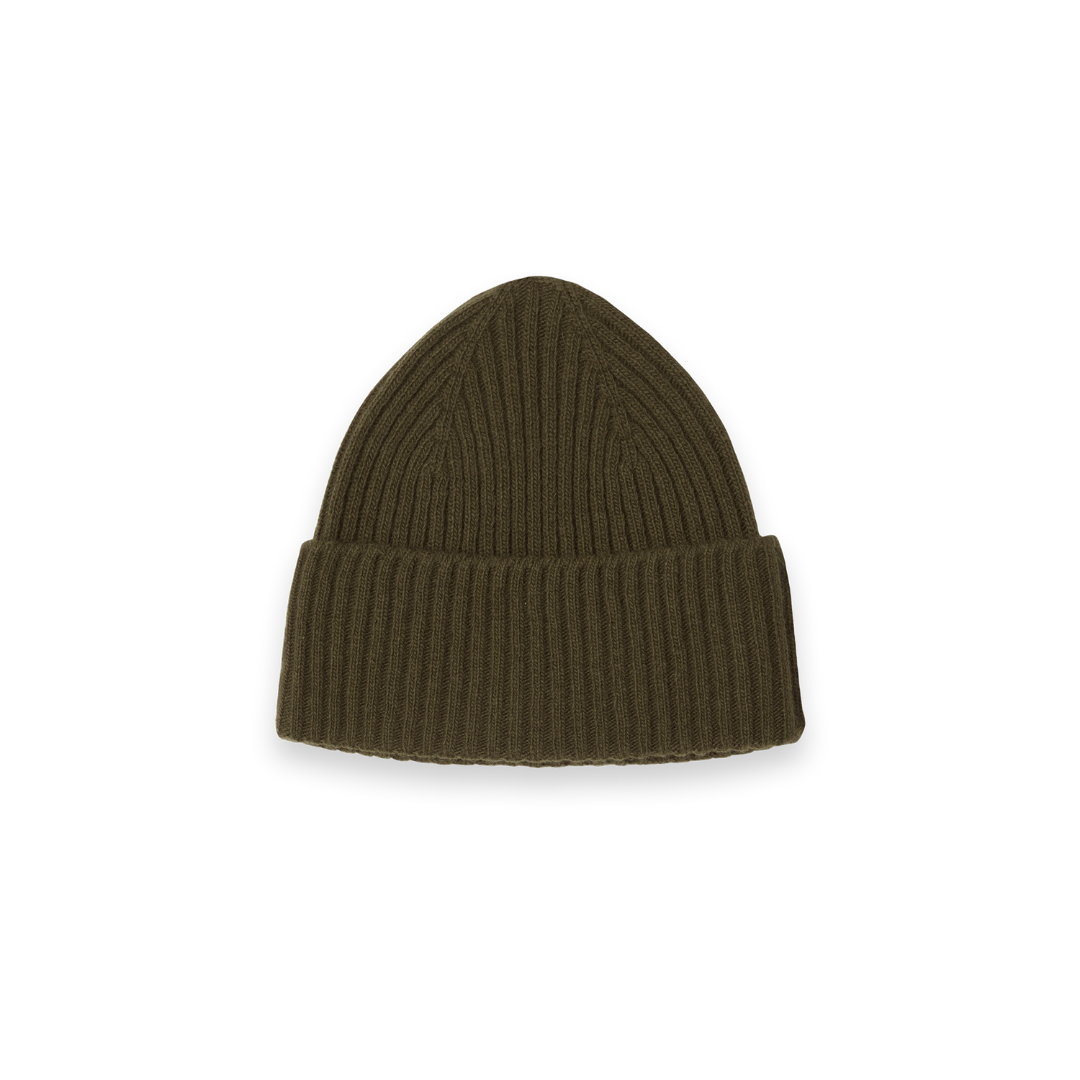 Strickbeanie - olive