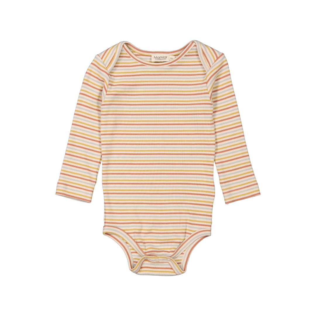 Modal Rib Body Ben - autum stripe mix