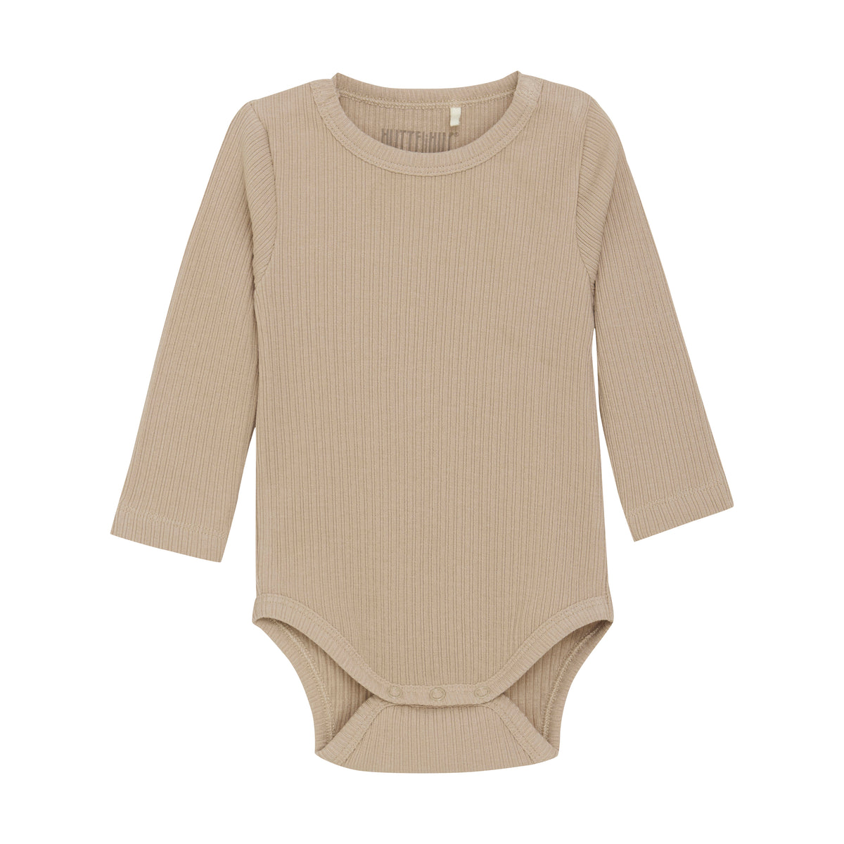 Langarm Rib Body - beige