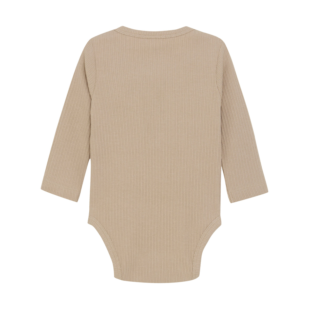 Langarm Rib Body - beige