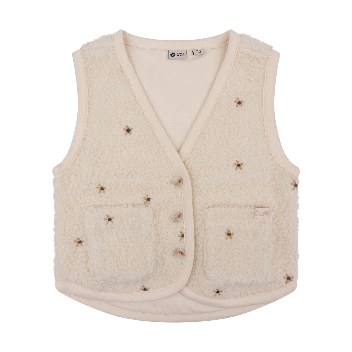 Teddy Gilet Blumen