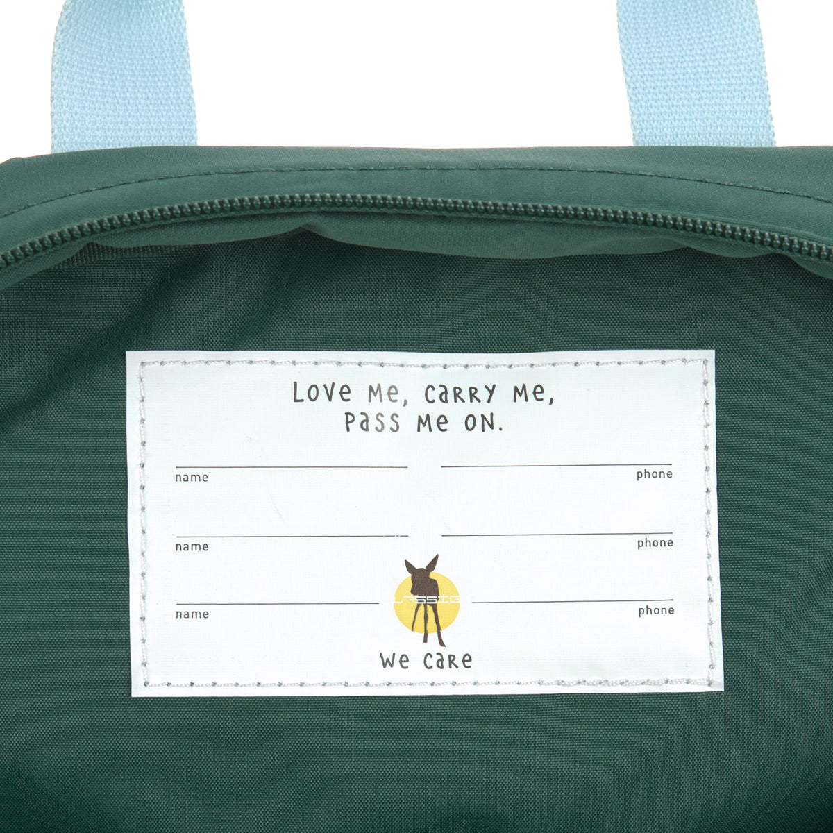 Rucksack - Lemon - dark green