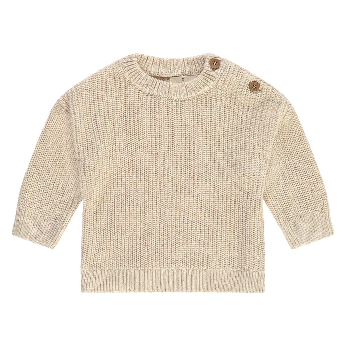 Baby Strickpullover - ecru melange